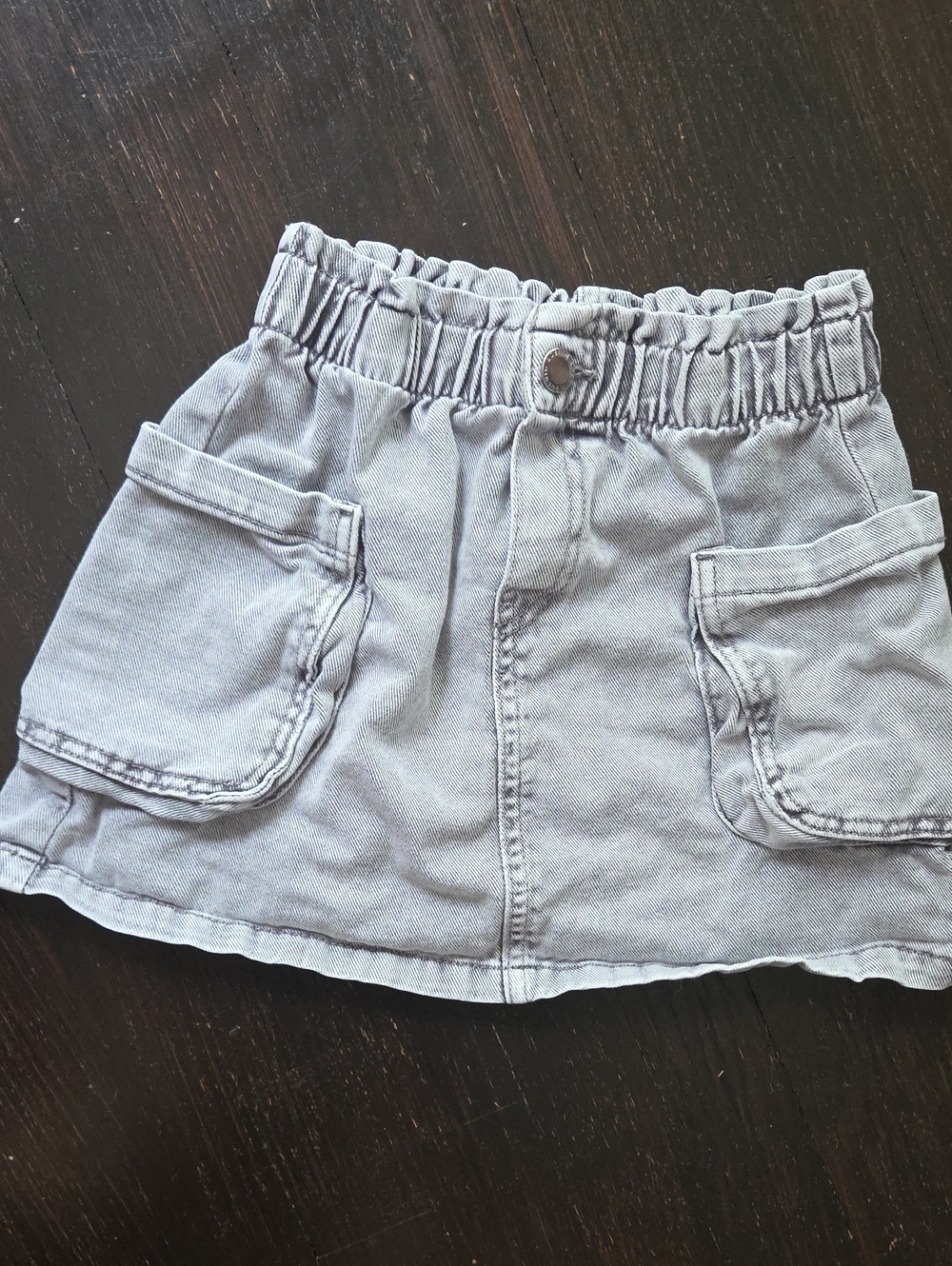 H&M Light Gray Cargo Pocket Skirt for Girls